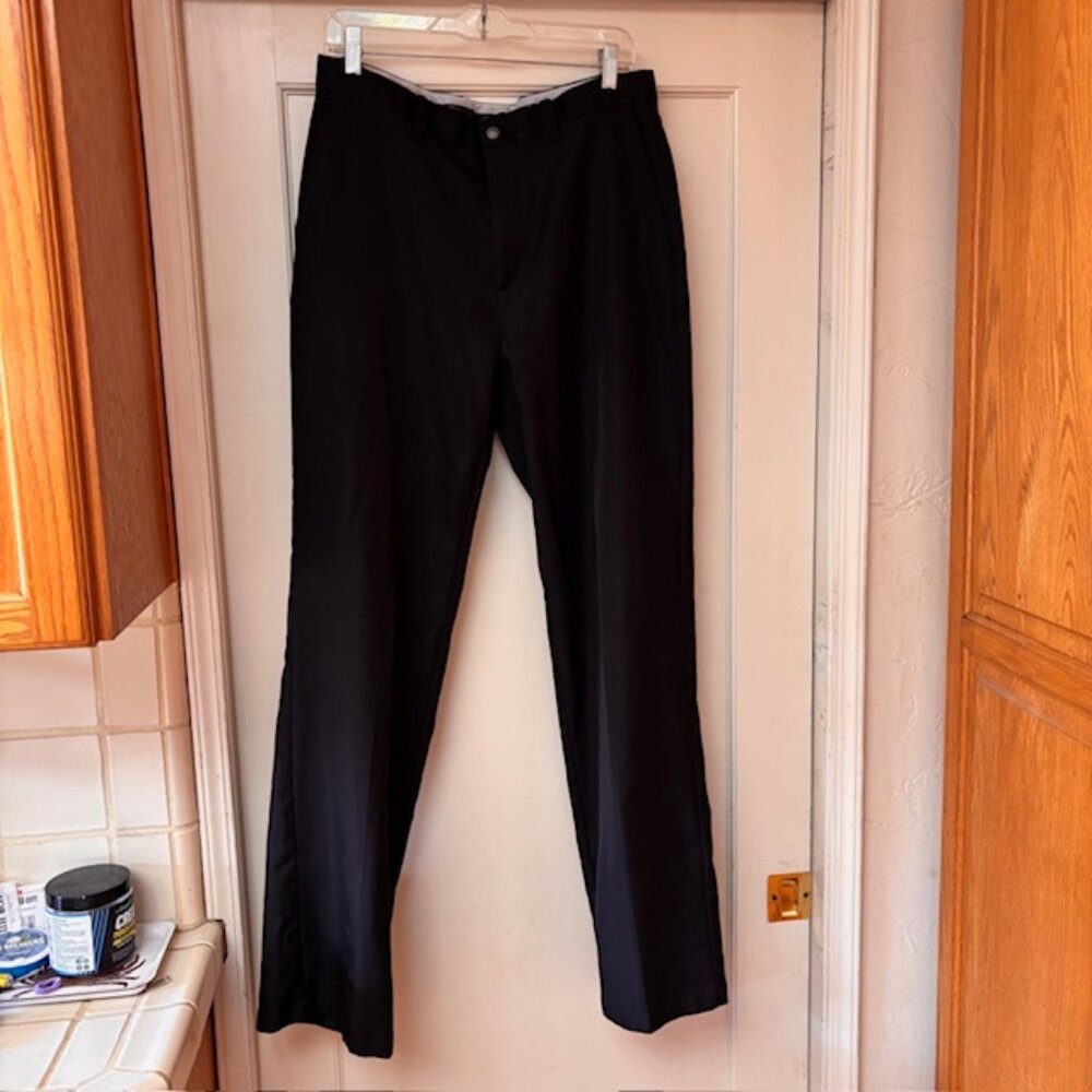 Callaway Mens Flat Front Classic Golf Pants Black Mens 34' x 34"